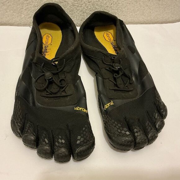 Vibram Black and Yellow FiveFingers Toe Shoes size 11.5-12 main image 5